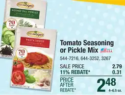 Menards Tomato Seasoning or Pickle offer