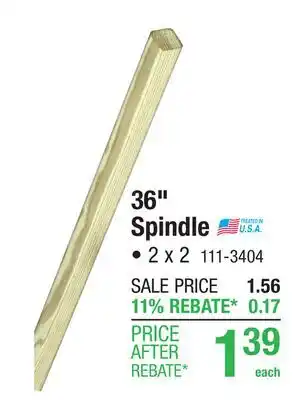 Menards 36 Spindle Pressure Treated offer