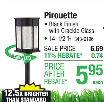 Menards Pirouette offer