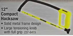 Menards Performax 12 Compact Hacksaw offer