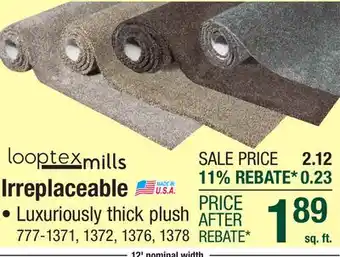 Menards Irreplaceable offer
