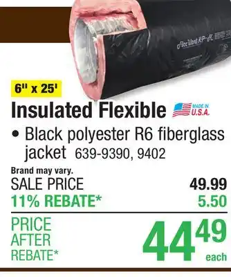Menards Insulated Flexible offer