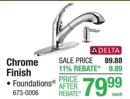 Menards Chrome Finish offer