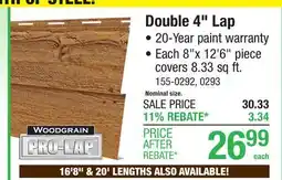 Menards Double 411 Lap offer