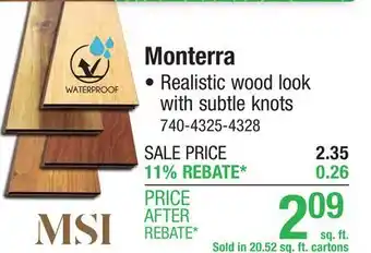 Menards Monterra offer