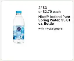 Walgreens Iceland Pure Spring Water offer