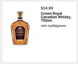 Walgreens Crown Royal Canadian Whisky, 750ml offer