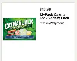Walgreens Pack Cayman Jack Variety Pack offer
