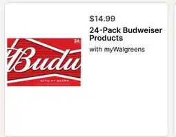 Walgreens 24-Pack Budweiser Products offer
