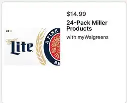 Walgreens 24-Pack Miller Products offer