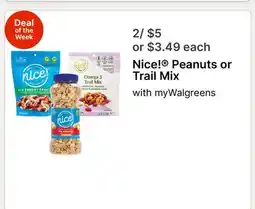 Walgreens Peanuts or Trail Mix offer