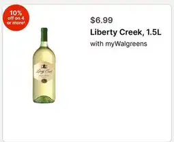 Walgreens Liberty Creek, 1.5L offer