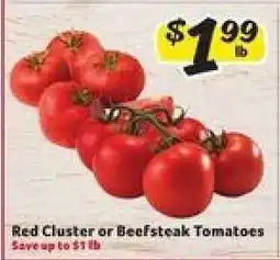 Winn Dixie Red Cluster or Beefsteak Tomatoes offer