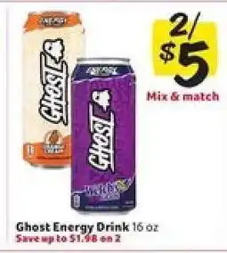 Winn Dixie Ghost Energy Drink offer