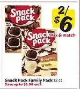 Winn Dixie Snack Pack Family Pack offer