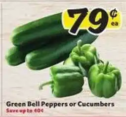 Winn Dixie Green Bell Peppers or Cucumbers offer