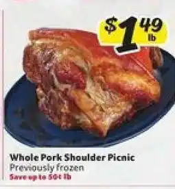 Winn Dixie Whole Pork Shoulder Picnic offer