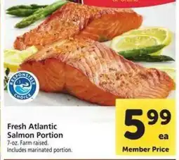 Safeway Fresh Atlantic Salmon Portion offer