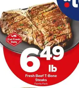 Save a Lot Fresh Beef T-Bone Steaks offer