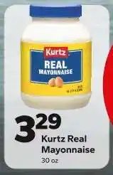Save a Lot Kurtz Real Mayonnaise offer