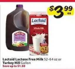 Winn Dixie Lactaid Lactose Free Milk or Turkey Hill offer