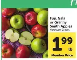 Safeway Fuji, Gala or Granny Smith Apples offer