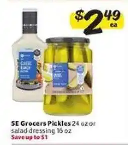 Winn Dixie SE Grocers Pickles or Salad Dressing offer