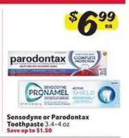 Winn Dixie Sensodyne or parodontax Toothpaste offer