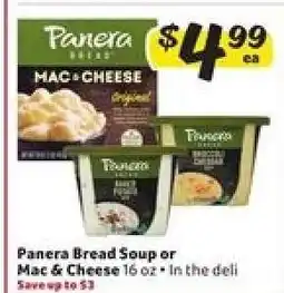 Winn Dixie Panera Bread Soup or Mac & Cheese offer