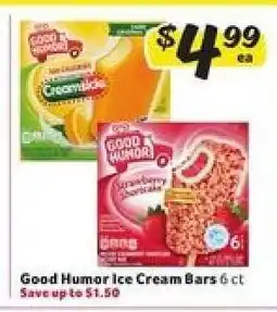 Winn Dixie Good Humor Ice Cream Bars offer