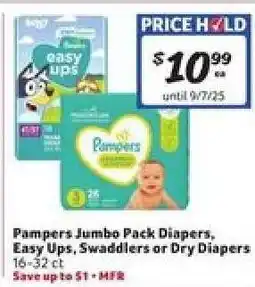 Winn Dixie Pampers Jumbo Pack Diapers offer