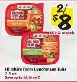 Winn Dixie Hillshire Farm Lunchmeat Tubs offer