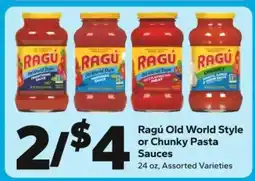 Save a Lot Ragú Old World Style or Chunky Pasta Sauces offer