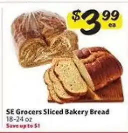Winn Dixie SE Grocers Sliced Bakery Bread offer