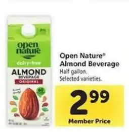 Safeway Open Nature Almond Beverage offer