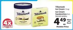 Safeway Tillamook Ice Cream Sandwiches offer