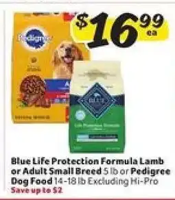 Winn Dixie Blue Life Protection Formula Lamb or Adult Small Breed or Pedigree Dog Food offer