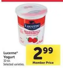 Safeway Lucerne Yogurt offer