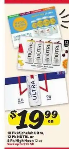 Winn Dixie Michelob Ultra, NÜTRL, High Noon offer