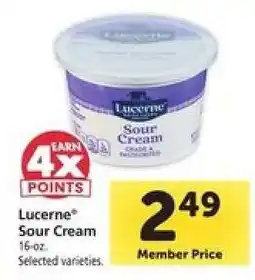 Safeway Lucerne Sour Cream offer