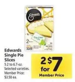 Safeway Edwards Single Pie Slices offer