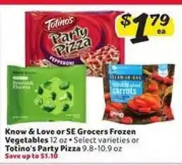 Winn Dixie Know & Love or SE Grocers Frozen Vegetables or Totino's Party Pizza offer