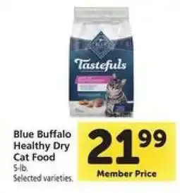 Safeway Blue Buffalo Healthy Dry Cat Food offer