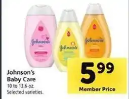 Safeway Johnson's Baby Care offer