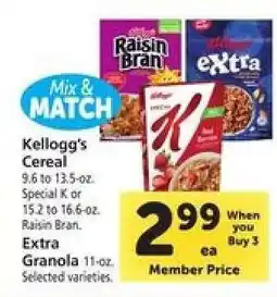 Safeway Kellogg's Cereal offer