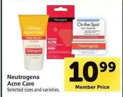 Safeway Neutrogena Acne Care offer