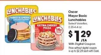Kroger Oscar Mayer Basic Lunchables offer