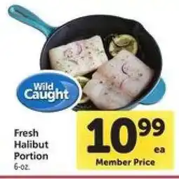 Safeway Fresh Halibut Portion offer
