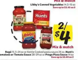 Winn Dixie Ragú, Kettle Cooked, Hunt's, Prego offer