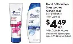 Kroger Head & Shoulders Shampoo or Conditioner offer